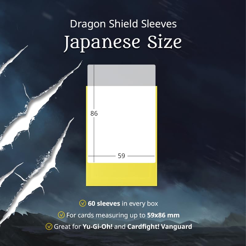 Arcane Tinmen Dragon Shield | Japanese Size Card Matte Sleeves | 60 CT - Smooth & Tough Premium TCG Sleeves - Compatible with Yu-Gi-Oh, Naruto, Cardfight & Vanguard | White - Image 5